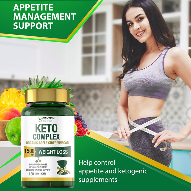 Keto Pills, 1500Mg/120 Capsules Weight Loss & Fat Burner Supplement Formula Keto Burn Diet Pills,Women Men Appetite Suppressant Increases Energy Support