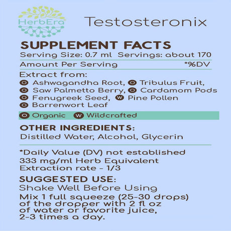 Testosteronix Alcohol Extract Tincture. Testosterone Blend 4 Oz