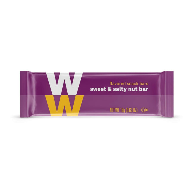 Discontinued: WW Sweet and Salty Nut Mini Bar - High Protein Snack Bar, 2 Smartpoints - 2 Boxes (24 Count Total) - Weight Watchers Reimagined