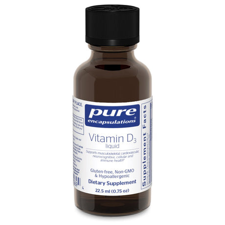 Pure Encapsulations Vitamin D3 Liquid | Supplement to Support Bone, Breast, Prostate, Cardiovascular, Colon, and Immune Health* | 0.75 Fl. Oz.