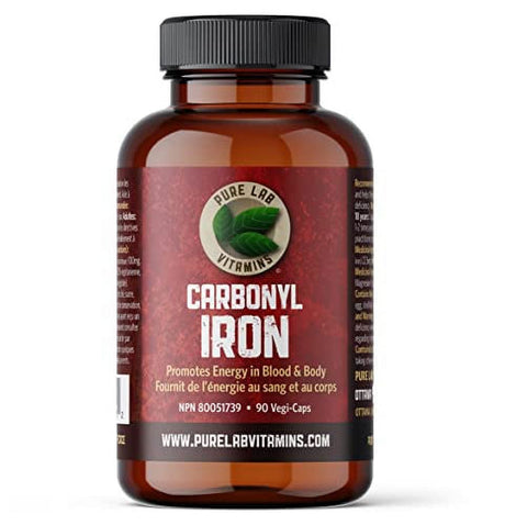 Pure Lab Vitamins Carbonyl Iron 22.5Mg - 90 Vegi Caps