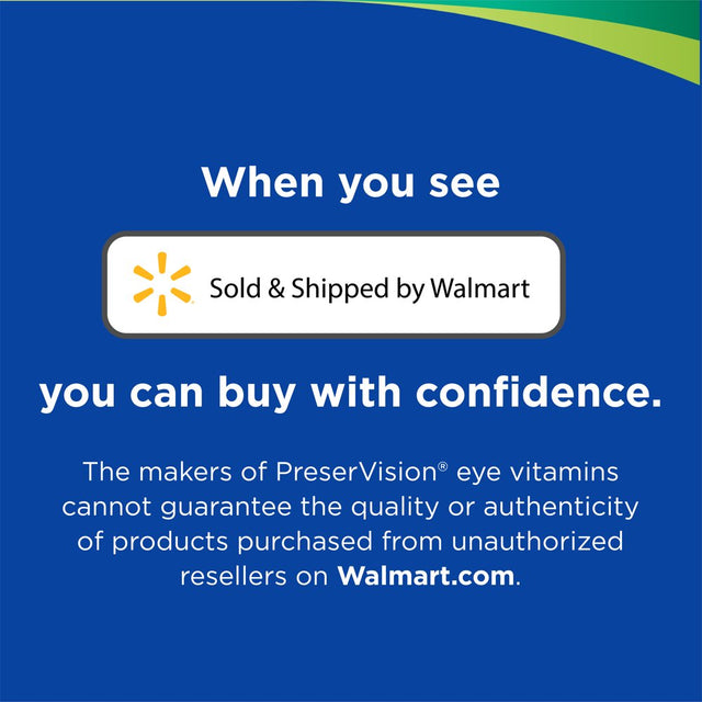 Preservision AREDS Eye Vitamin & Mineral Supplement, Contains Vitamin C, A, E, Zinc & Copper, 240 Tablets