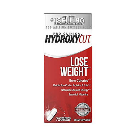 Weight Loss Pills for Women & Men | Hydroxycut Pro Clinical | Weight Loss Supplement Pills | Energy Pills to Lose Weight | Metabolism Booster for Weight Loss | Weightloss & Energy Supplements, 72 Caps