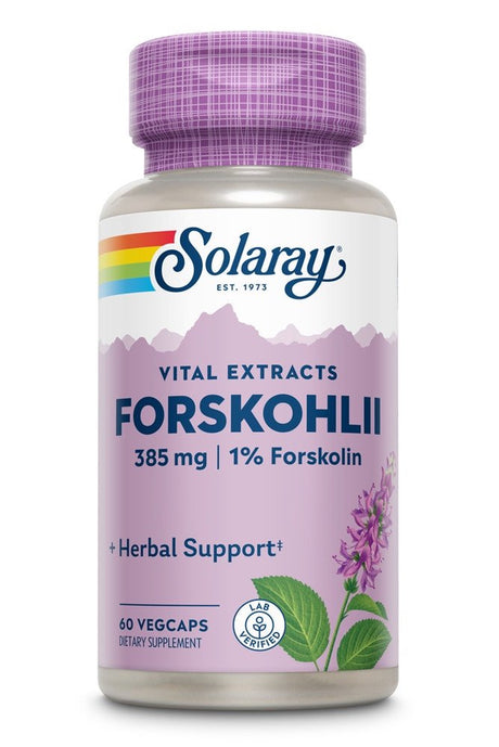 Solaray Forskohlii -- 385 Mg - 60 Vegetarian Capsules