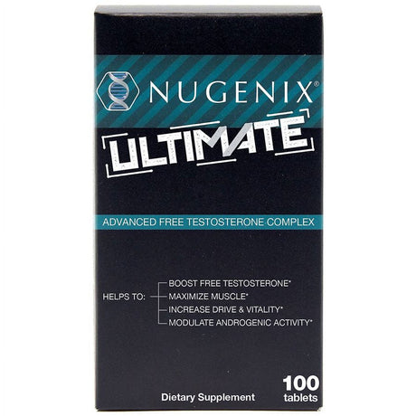 Nugenix Ultimate Testosterone Supplement Tablets, Advanced Free Testosterone Complex 100Ct