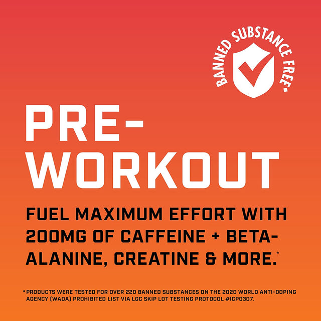 GNC Unbreakable Performance Pre-Workout | Energy+ Performance, Banned Substance Free | All-Out Punch | 30 Servings