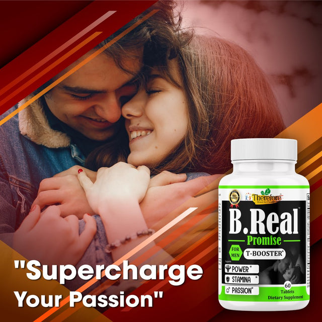 B.Real Promise Testosterone Booster Supplement, Male Sexual Enhancing 60 Tablets by Therefore