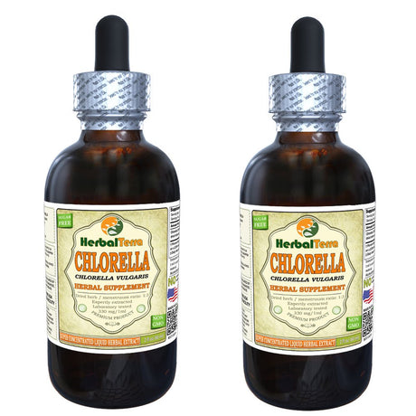 Chlorella (Chlorella Vulgaris) Tincture, Dried Entire Plant Liquid Extract (Herbal Terra, USA) 2X2 Oz