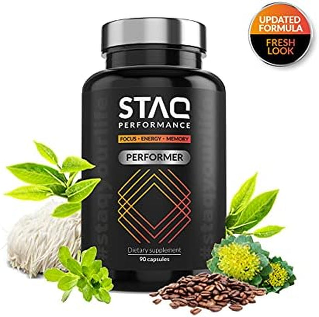 Premium Brain Supplement for Focus, Energy, Memory 90 Veg. Capsules - No Fillers & Harmful Ingredients Peak Performance - Recommended by Professionals, Students, Doctors & Active 60+