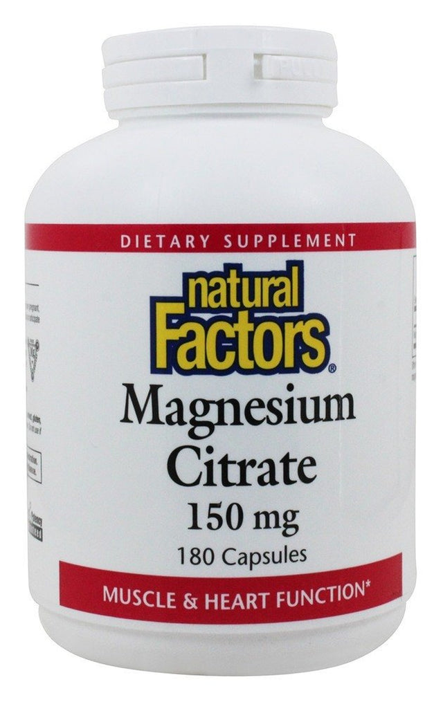 Natural Factors Magnesium Citrate 150 Mg 180 Capsules