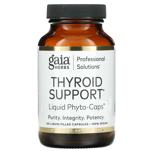 Gaia Herbs Professional Solutions Thyroid Support, 120 Liquid-Filled Capsules