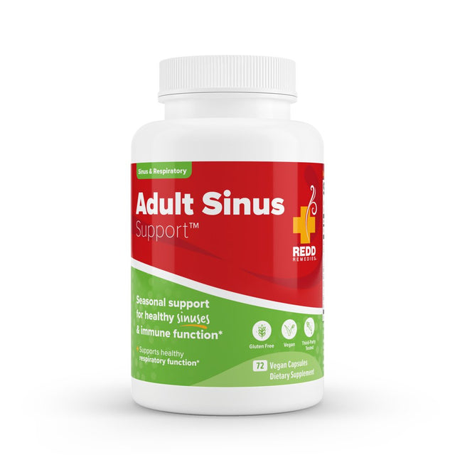 Redd Remedies, Adult Sinus Support, Respiratory and Immune Health Formula, 72 Capsules