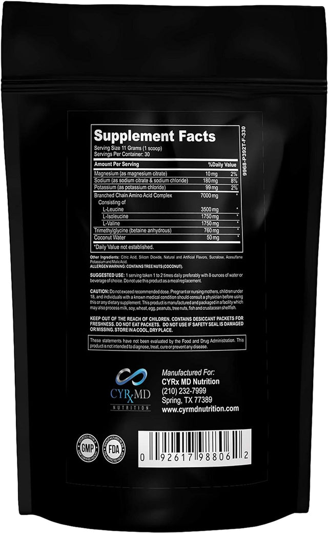 Cyrx MD Nutrition BCAA Powder