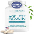 Ageless Brain Memory Supplements for Adults, Nootropic Brain Supplement, Brain Health Supplements for Adults with Vitamin B6, Alpha GPC, Bacopa Monnieri by Purehealth Research