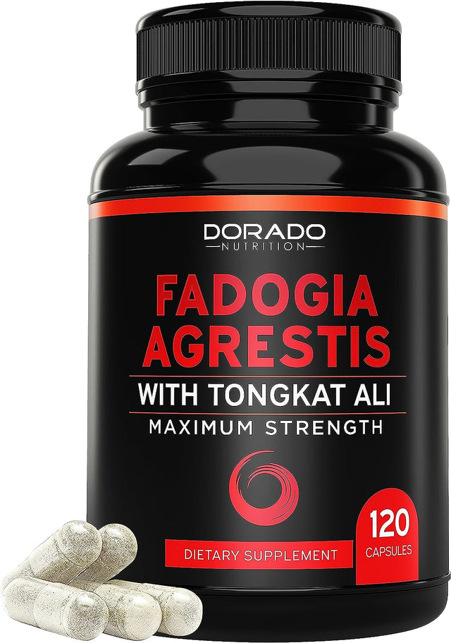 Fadogia Agrestis and Tongkat Ali Supplement Performance Blend - (120 Capsules) - [Maximum Strength] - Strength, Drive, Athletic Performance & Muscle Mass - Gluten Free, Non-Gmo, Vegan Capsules