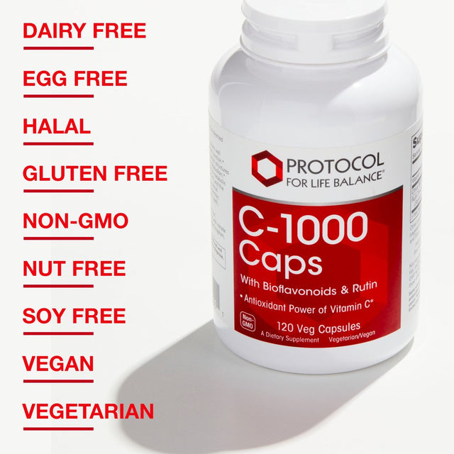 Protocol for Life Balance Vitamin C 1,000 Mg - 120 Veg Caps