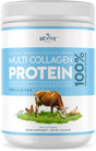 Multi Collagen Hydrolyzed Protein Powder (16Oz) - Types I, II, III, V & X - Grass Fed Bovine (Peptan®), Wild Caught Marine, Free Roaming Chicken & Eggshell Collagen Peptides, Non-Gmo, GF.