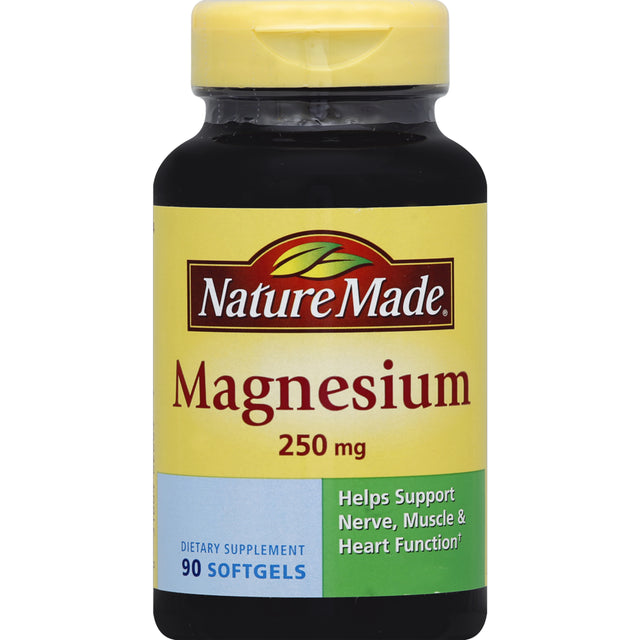 Nature Made Magnesium 250Mg Dietary Supplement Liquid Softgels - 90 CT