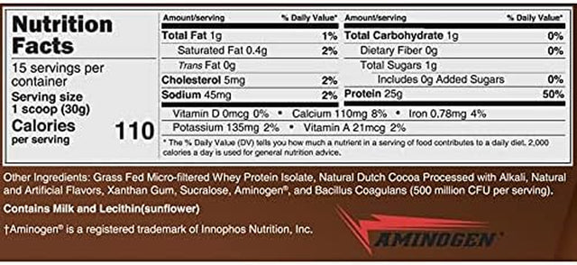 Bariatricpal Clean Whey Protein (25G) with Probiotics (15 Servings) (Chocolate)