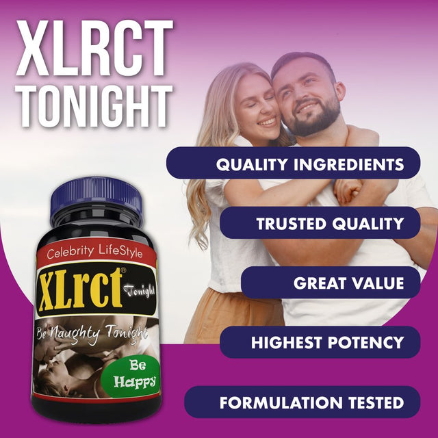 Xlrct Testosterone Booster for Men, Boost Stamina 10X Energy & Libido Booster for Men (60 Pills)