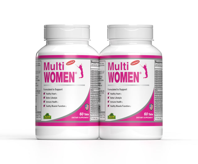 Multi Women - Daily Multivitamins for Women - 60 Tablets - 2 PACK