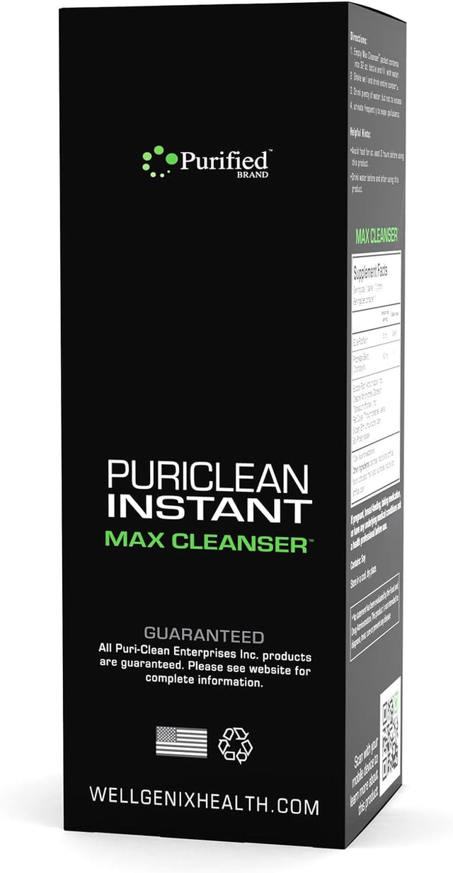 Puriclean Same-Day Max Detox Drink, Maximum Strength Cleansing Quick Flush Potent Deep System Cleanser Watermelon Flavor (64 Oz Total) (2 Pack)