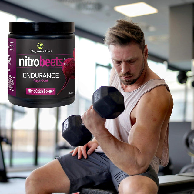 Nitrobeets Endurance Nitric Oxide Superfood Formulated to Boost Performance & Heart Health - 8.06 Oz Beetroot Powder with Black Cherry Flavor.