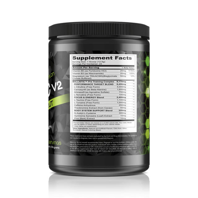 BALLISTIC V2 Pre Workout Watermelon