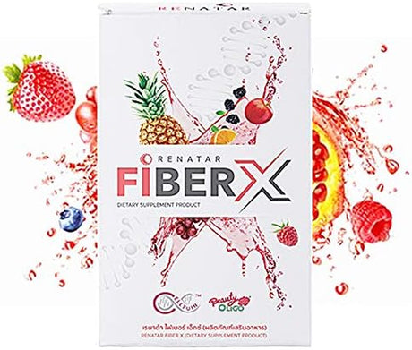 Renatar Fiber X Natural High Fiber Prebiotic Phytonutrient Colon Cleanse (3Box X7 Sachets)