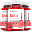 (3 Pack) Keto Bites Keto ACV Gummies - Supplement for Weight Loss - Energy & Focus Boosting Dietary Supplements for Weight Management & Metabolism - Fat Burn - 180 Gummies