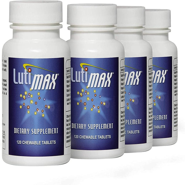 Lutimax Luteolin Complex W/ Rutin 4 Pack -120 Chewable Tablets for Brain & Immune Support