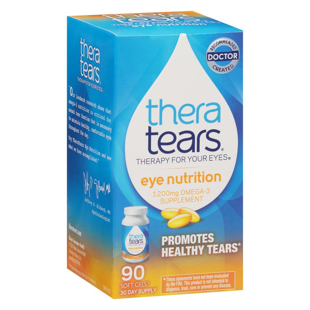 Theratears 1200Mg Omega 3 Supplement for Eye Nutrition, 90 Count