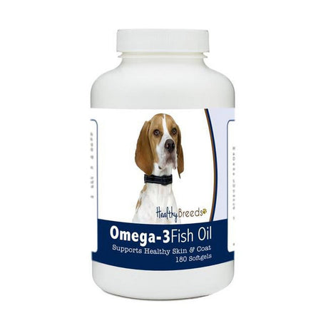 Healthy Breeds 840235184881 English Pointer Omega-3 Fish Oil Softgels, 180 Count