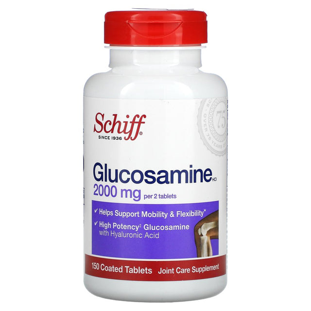 Schiff, Glucosamine Hcl, 1,000 Mg, 150 Coated Tablets