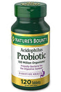 Natureâ€™S Bounty Acidophilus Probiotic, Daily Probiotic Supplement, Supports Digestive Health, 1 Pack, 120 Tablets