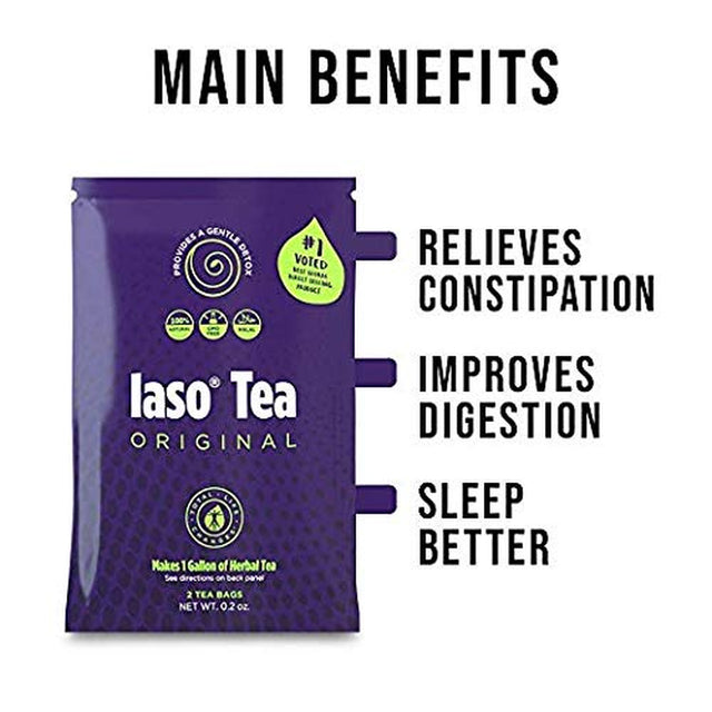 Total Life Changes Control Kit, IASO Natural Herbal Detox Tea Bags (5 Packs-2 Each) & Resolution Drops for Cut Cravings & Lose Weight