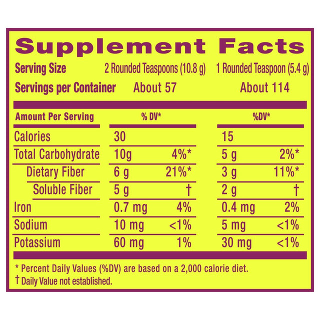 Metamucil, Sugar-Free, 4-In-1 Fiber, No Added Sweetener, 114 Tsps