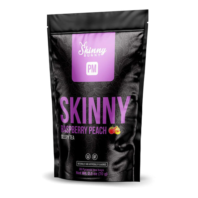 PM Skinny Detox Snooze Tea | 7 Different Flavors Available (Raspberry Peach, 28 Day Supply)