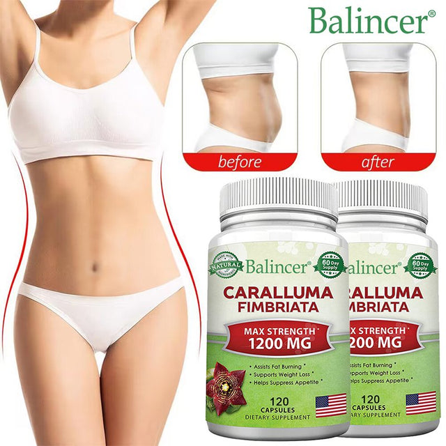 Balincer Caralluma Fimbriata 1200Mg, Natural Extract Weight Loss Diet Pill Supplement, Plant Root Appetite Suppressant and Pure Energy Booster, Maximum Strength Slim Fat Burner