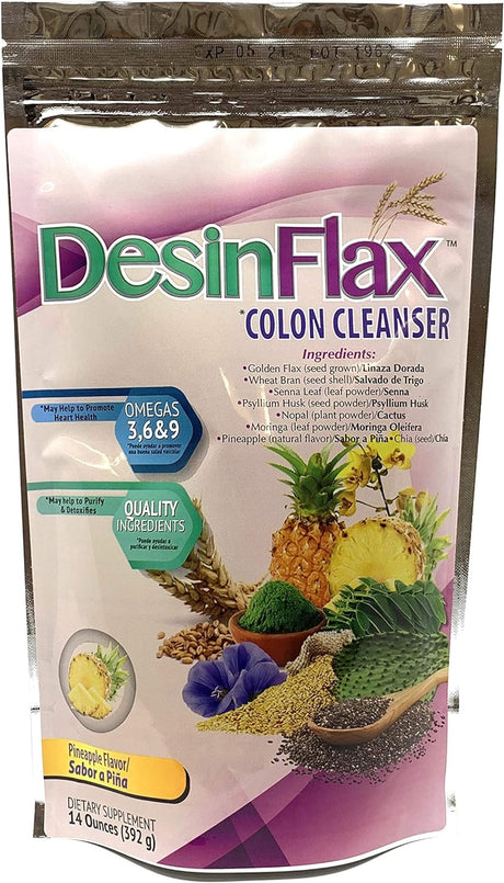 Golden Flaxseed Colon Cleanser 14Oz for Men and Women