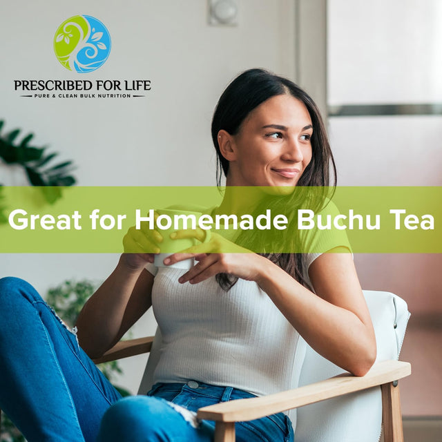 Prescribed for Life Buchu Powder 4:1 | Natural Agathosma Betulina Leaf Extract | Weight Management, Digestion, and Detox | Gluten Free, Vegan, Non GMO (4 Oz / 113 G)