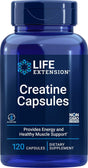 Life Extension Creatine Capsules -- 120 Vegetarian Capsules