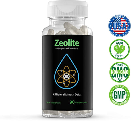 Zeolite Clinoptilolite - 90 Capsules - Responsibly Mined - All Natural Mineral Detox Removes Chemicals Safely and Effectively - Restores Gut Health and Boosts Immunity