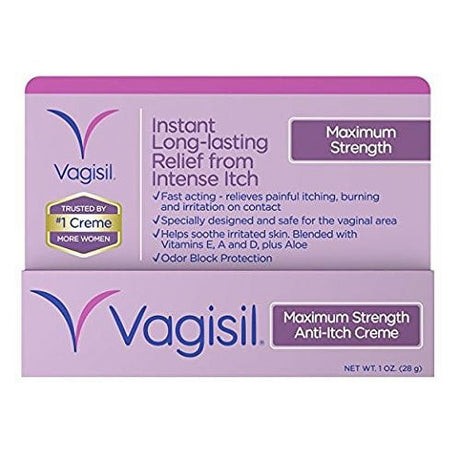 Vagisil Maximum Strength Instant Anti-Itch Vaginal 1 Ounce (Pack of 6)