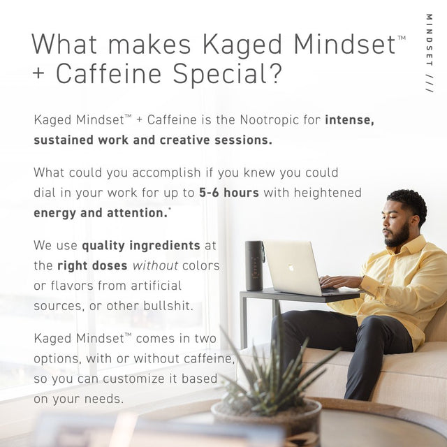 Kaged Mindset Nootropic: Focus, Productivity, Memory, Mood