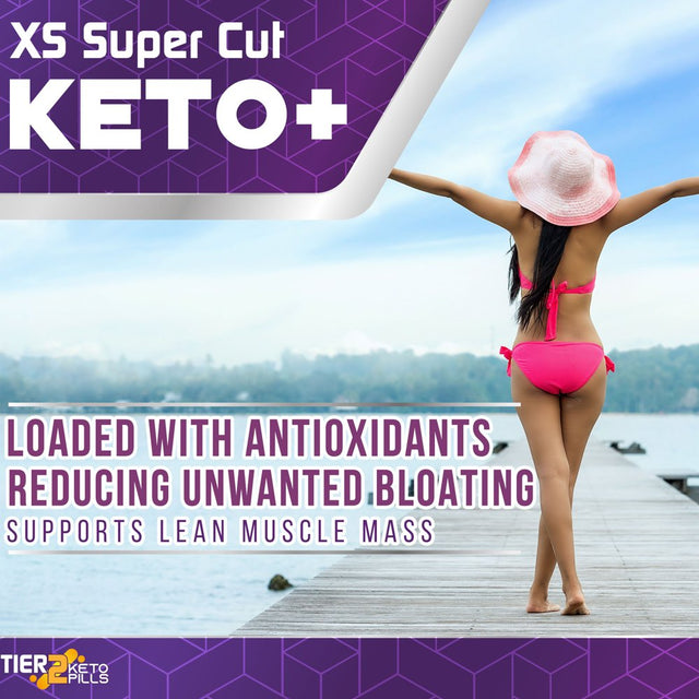 XS Supercut Keto + Metabolism Booster Weight Loss Supplement by Tier 2 Keto Pills - Supports Weight Loss, Reduced Appetite, Fat Burning, and Energy - 30 Servings