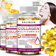 Multi Collagen Pills (Types I-II-III-V-X) Pure Hydrolyzed Collagen Protein Peptides-Collagen Supplements for Women and Men-Anti-Aging Collagen for Skin, Hair Growth Nails Joints-60Capsules