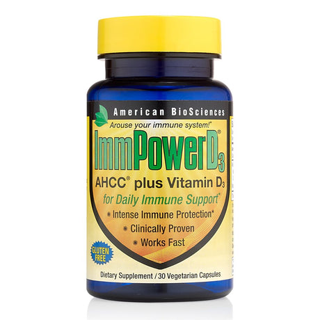 Immpower D3 AHCC plus Vitamin D3 30 Vegetarian Capsules