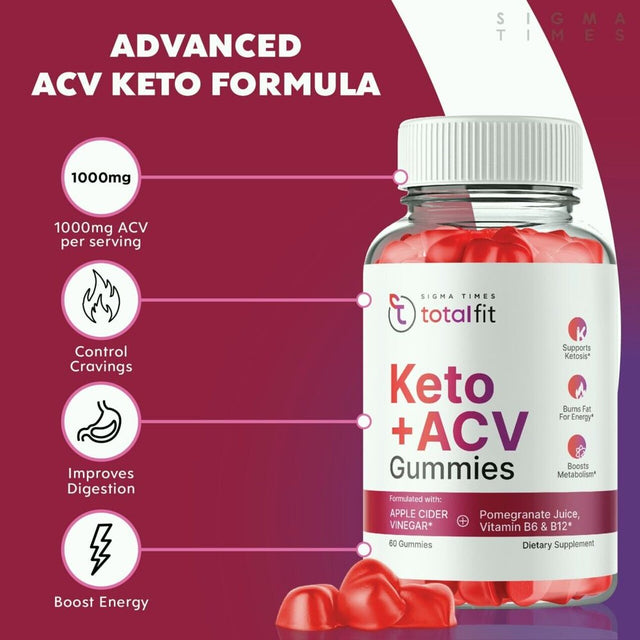 Keto + ACV Advanced Weight Loss Gummies to Lose Belly Fat 60Ct