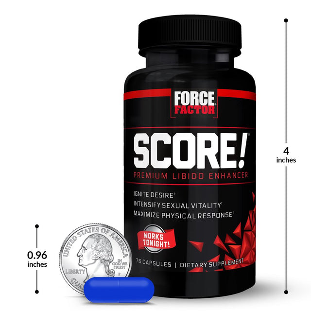 Force Factor SCORE! Libido Enhancer for Men with L-Citrulline, 76 Capsules